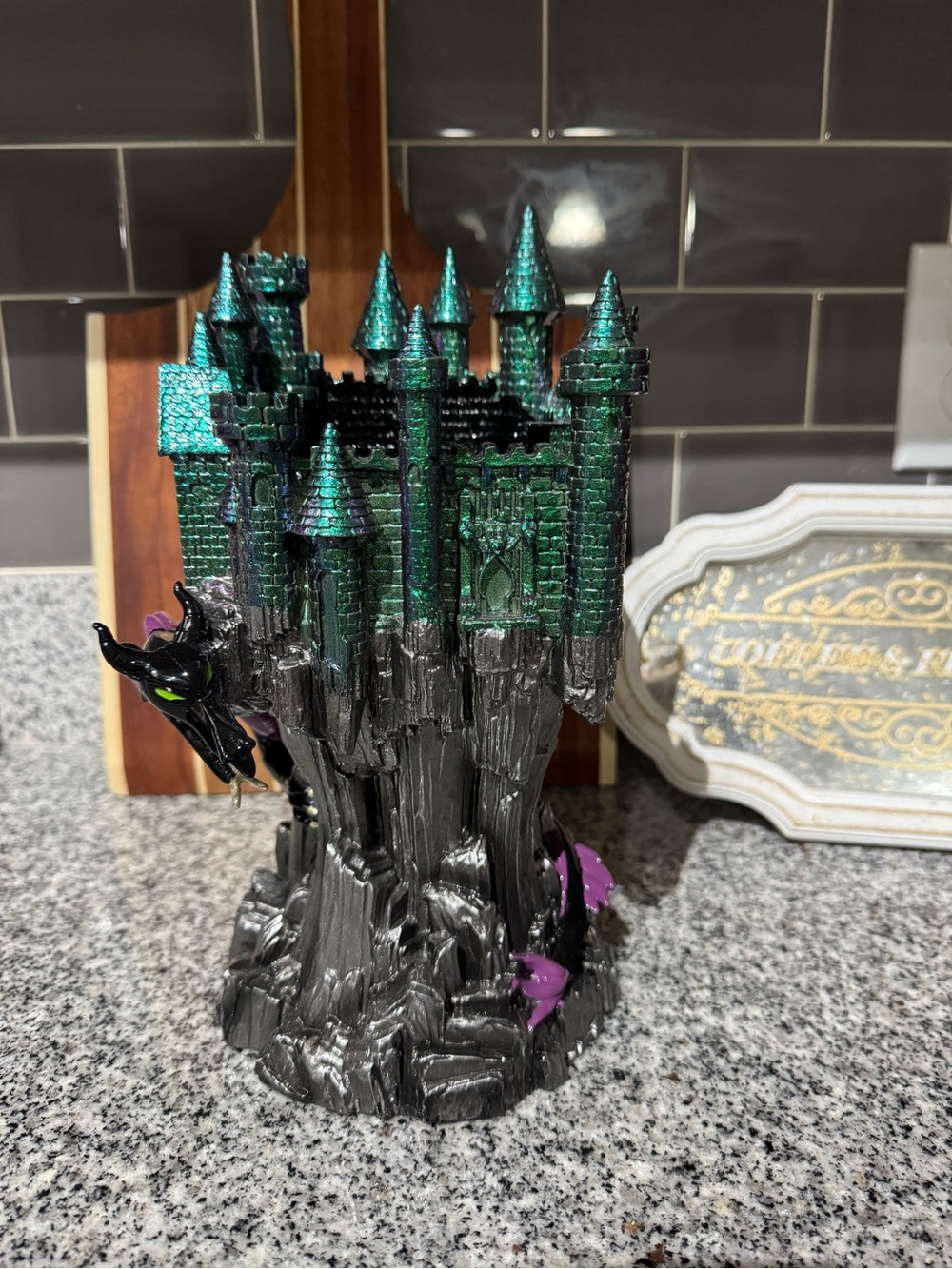 Bath and body works Maleficent castle candle holder